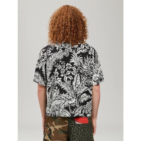 PALM ANGELS Bowling Shirt Jungle Palms Parrots  Short Sleeve Button Up - L (50) - Picture 7 of 9